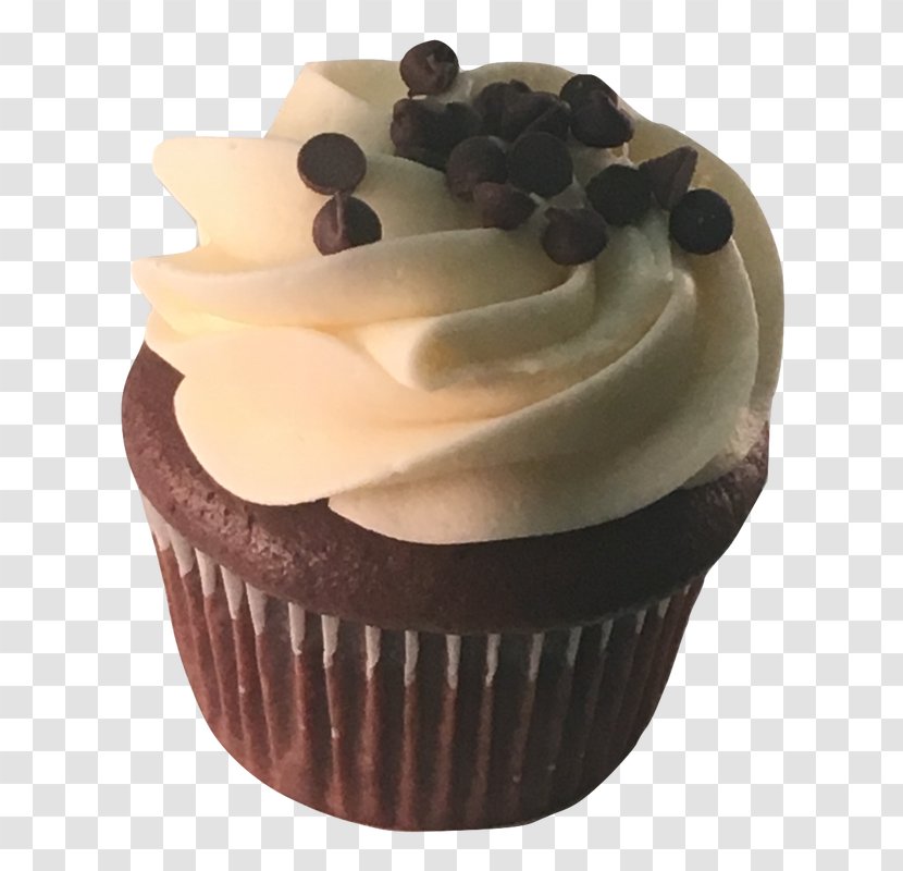 Cupcake Chocolate Cake Truffle Praline Muffin - Buttercream - Sprinkles Cupcakes Transparent PNG