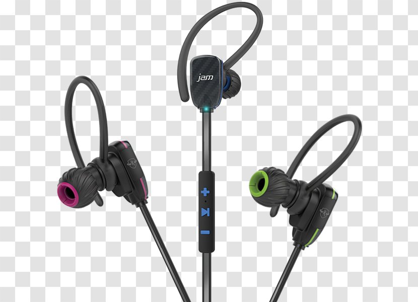 Headphones Bluetooth Wireless JAM Transit Micro Sport Buds Headset - Cable - Safety Headphone Transparent PNG