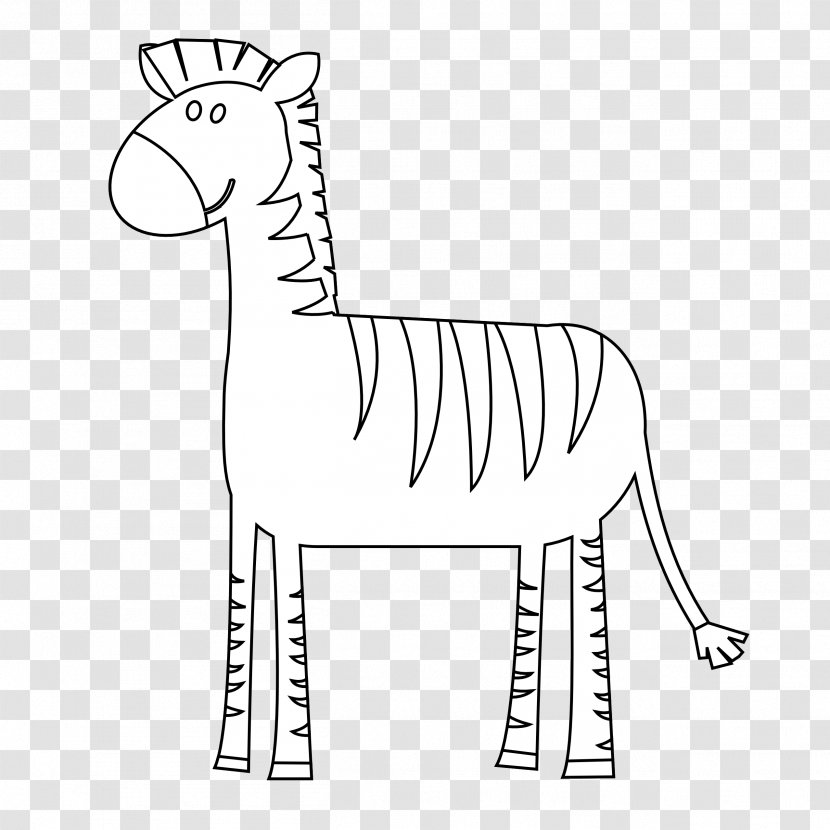 Zebra Drawing Cuteness Clip Art - Tail Transparent PNG