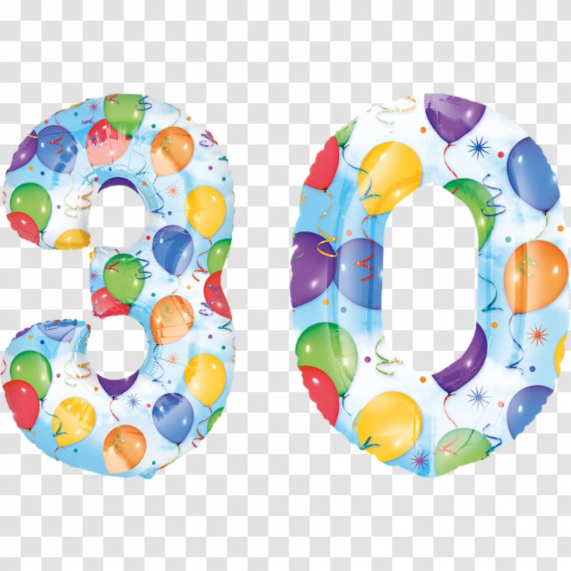 Toy Balloon Party Birthday Number - Large Set Transparent PNG
