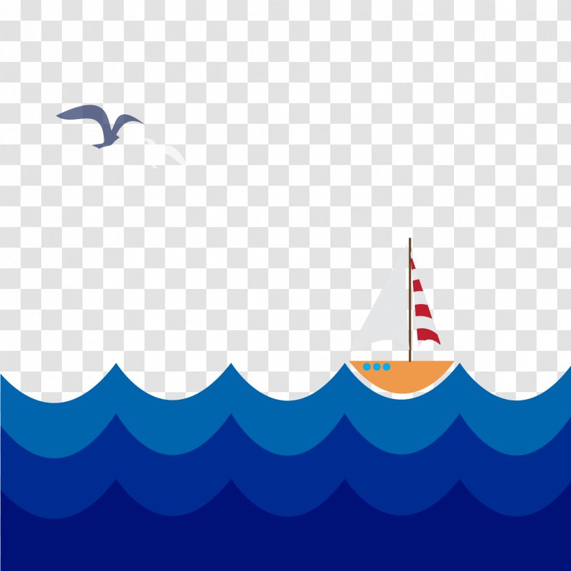 Sailboat - Text - Vector Sea Boat Transparent PNG