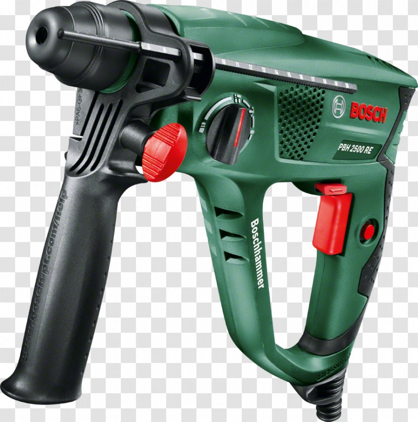 Bosch Home And Garden PBH RE SDS-Plus-Hammer Drill Incl Augers Robert GmbH - Klopboormachine - Grinding Polishing Power Tools Transparent PNG