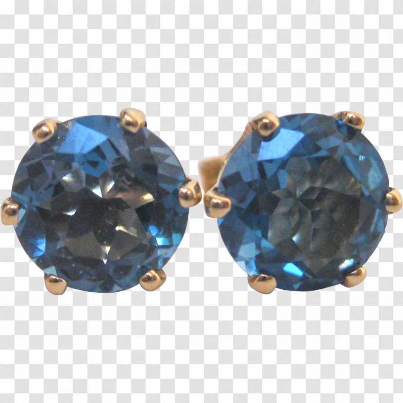 Sapphire Earring Body Jewellery Colored Gold - Gemstone Transparent PNG
