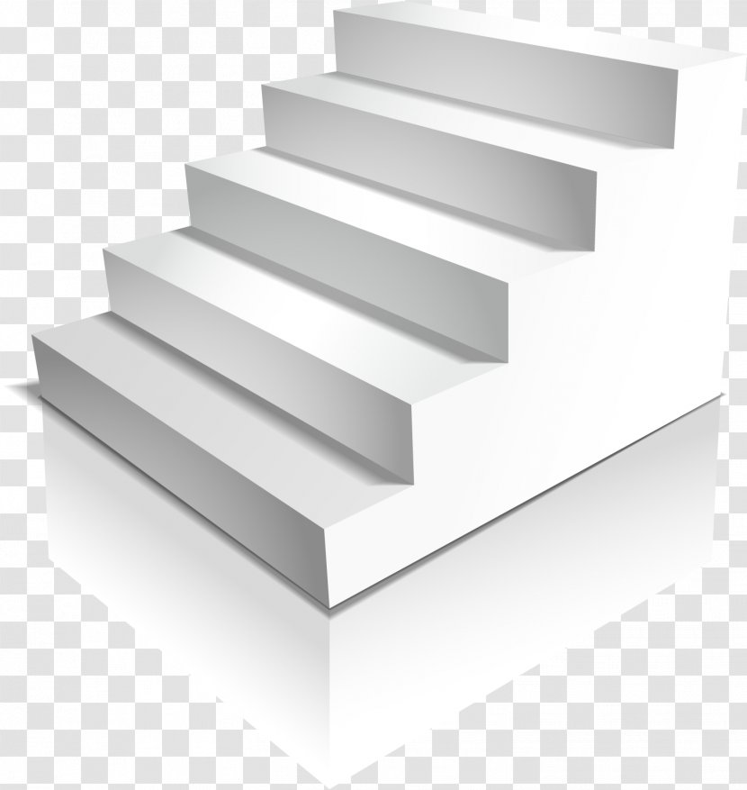 Stairs Stair Climbing Clip Art - Daylighting - Vector White Ladder Transparent PNG