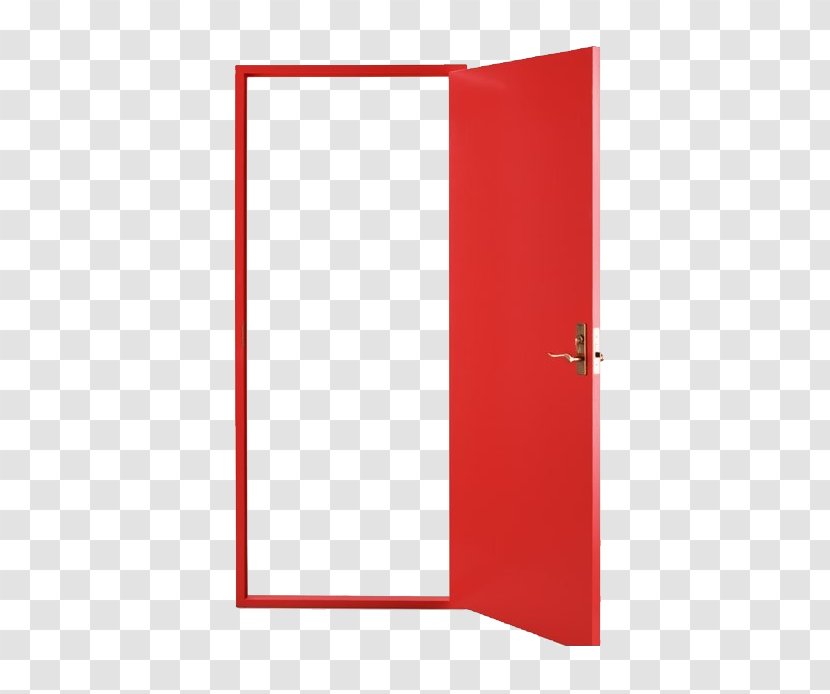 Door Icon - Area - Red Open Transparent PNG