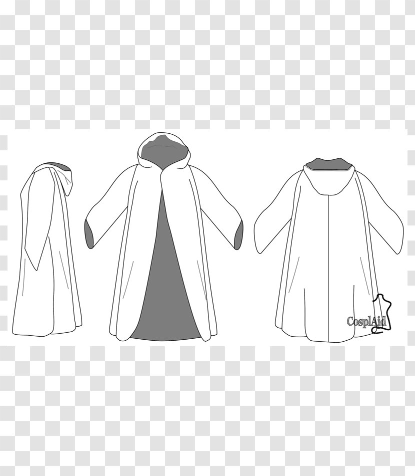 Sleeve Shoulder Clothes Hanger Clothing Product Design - Line Art - Cosplay Pattern Transparent PNG