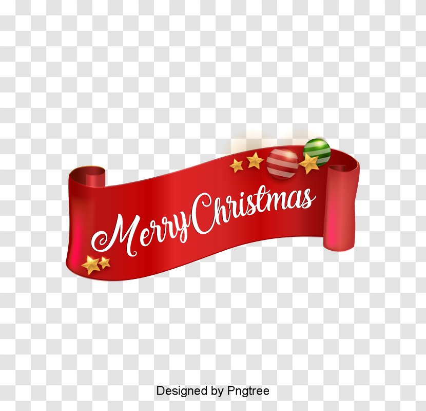 Christmas Day Santa Claus Tree Gift Ribbon - Promoted Transparent PNG