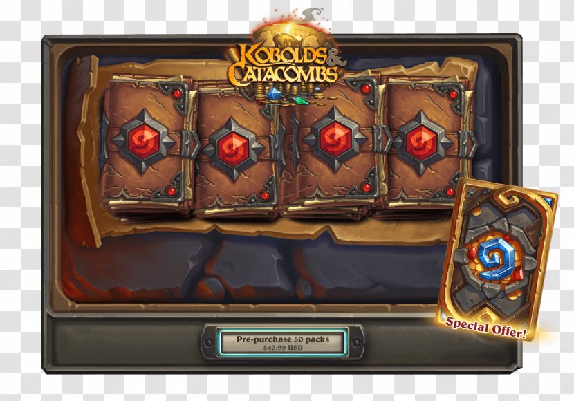 Hearthstone Catacombs Kobold Hoard Digital Collectible Card Game - Treasure - Postcard Back Transparent PNG