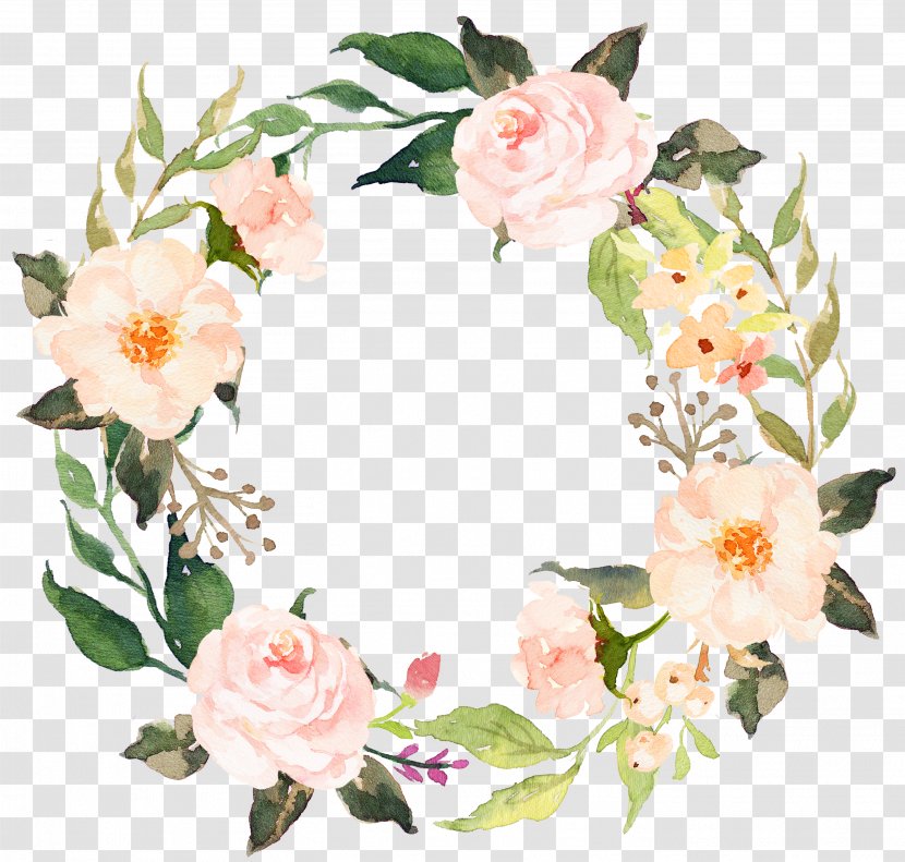 Wedding Invitation T-shirt Office Woman Wall Decal - Flower Arranging - Sen Department Of Pink Flowers Garland Transparent PNG