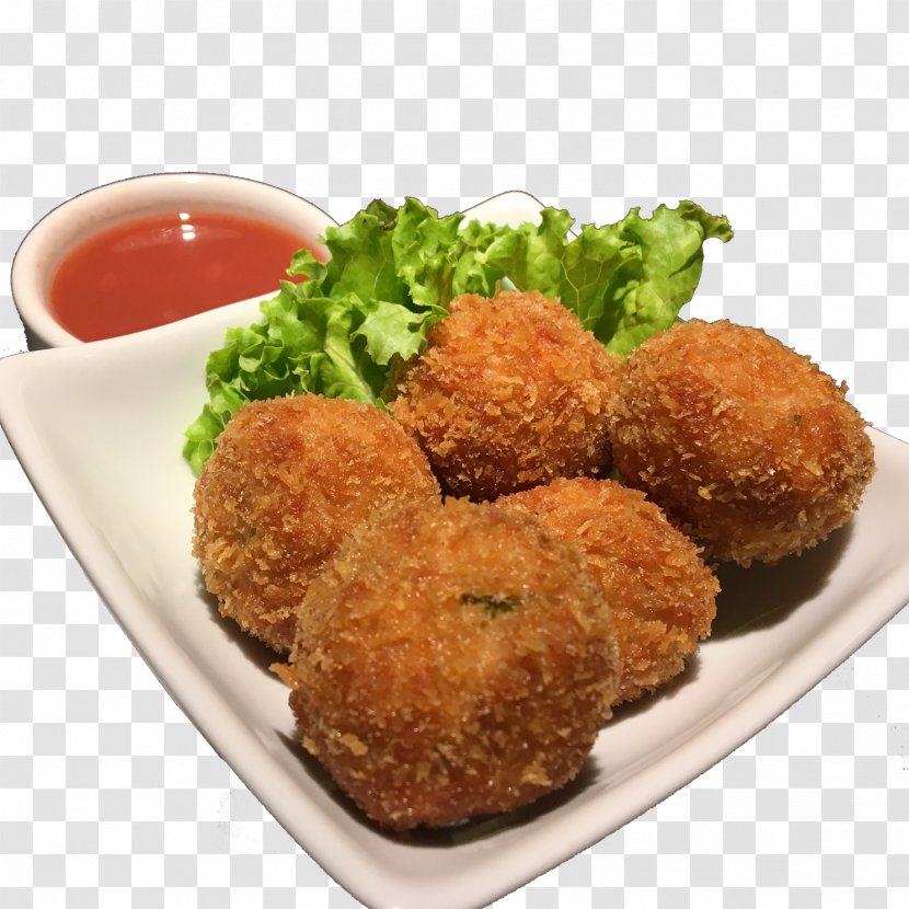 Korokke Fried Chicken Yakusoku Cozinha Oriental Santa Maria Nugget Menchi-katsu - Fritter - Molho Para Peixe Frito Transparent PNG