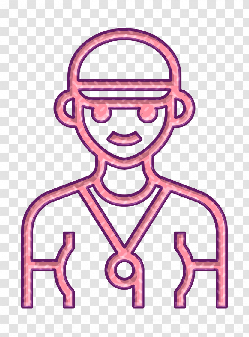 Coach Icon Occupation Woman Icon Trainer Icon Transparent PNG