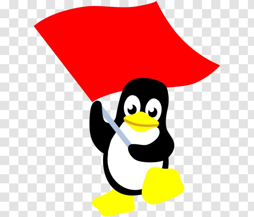 Flag Cartoon - Red Linux - Smile Bird Transparent PNG
