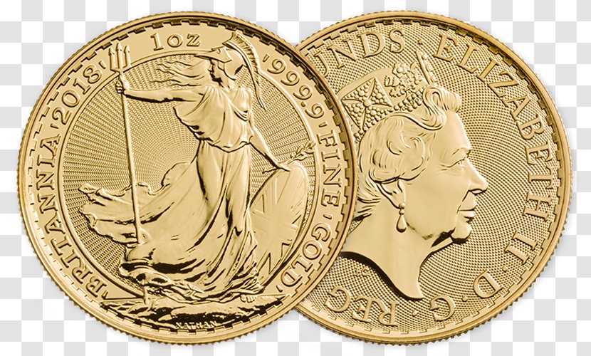 Royal Mint Britannia Bullion Coin Gold Transparent PNG