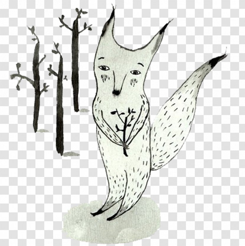 Shulin District - Tail - Painted Shy Fox Transparent PNG