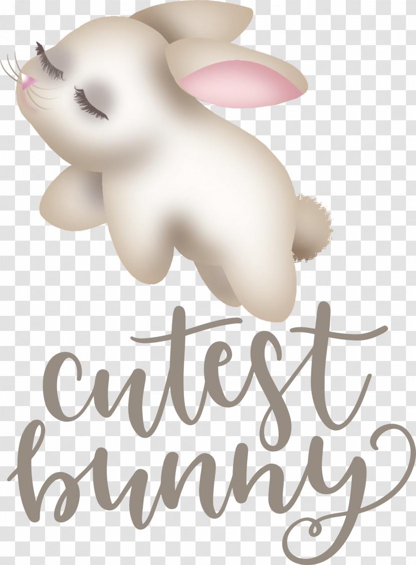 Cutest Bunny Happy Easter Easter Day Transparent PNG