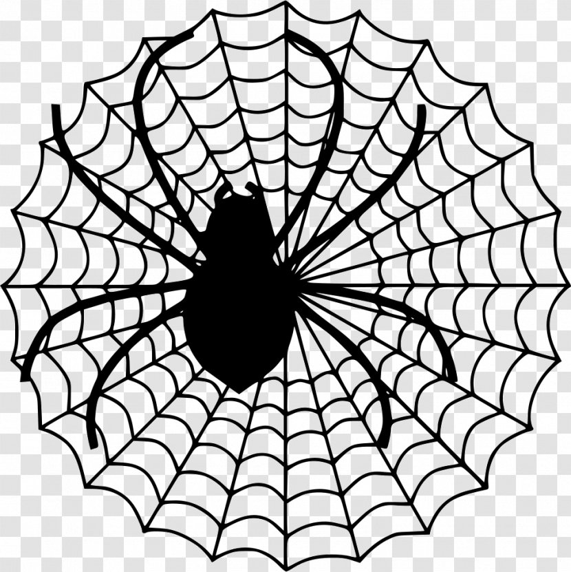 Spider Web Clip Art - Monochrome Photography - Net Transparent PNG