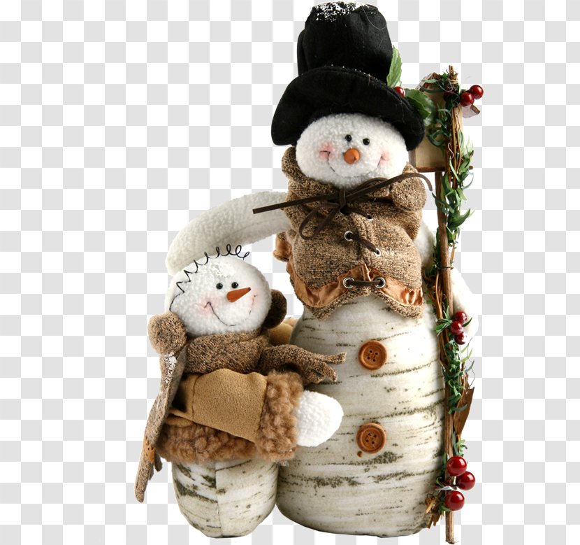 Snowman Christmas Santa Claus Gift - Ornament - Puppet Transparent PNG