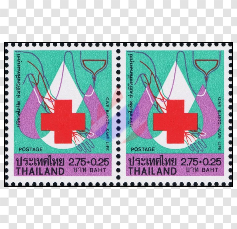 Perf Teal Postage Stamps Shade Mail - Rectangle - Blood Donation Transparent PNG