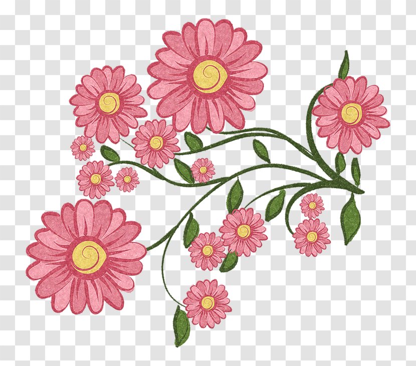 Flower Painting Clip Art - Hand-painted Wild Chrysanthemum Transparent PNG