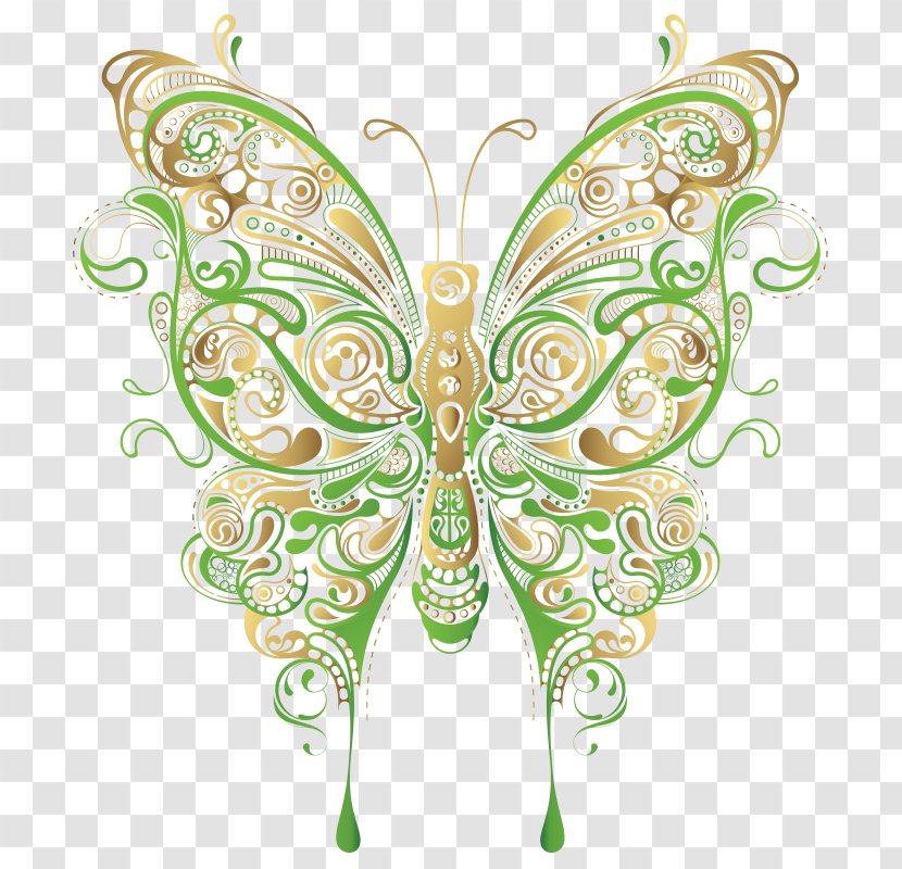 Mehndi Designs: Traditional Henna Body Art Tattoo Clip - Symmetry - Butterfly Transparent PNG