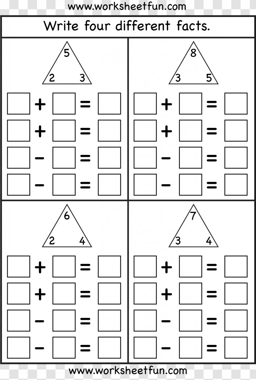 Fact Multiplication Table Mathematics Worksheet - Diagram Transparent PNG