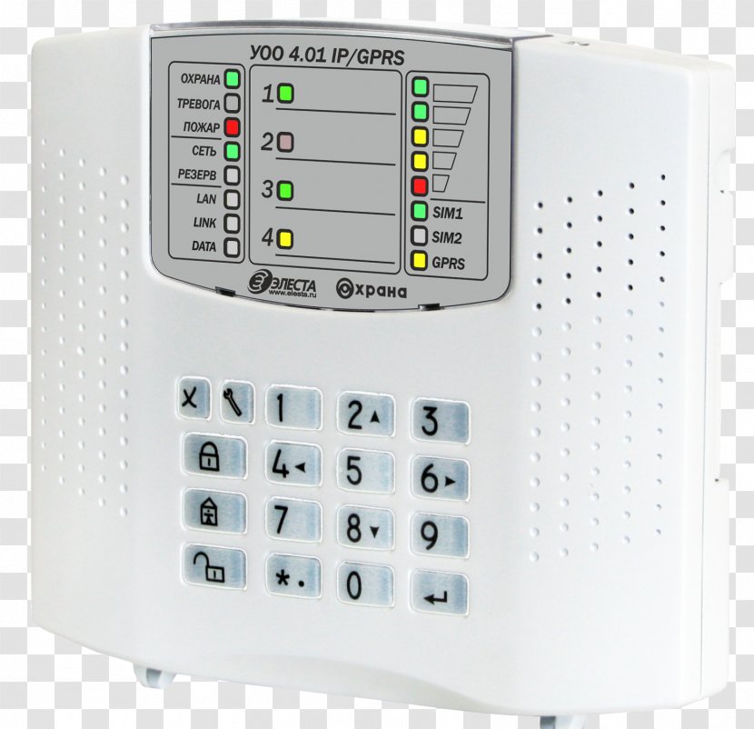 Security Alarms & Systems General Packet Radio Service Alarm Device Internet Protocol GSM - Telephony - Electronics Transparent PNG