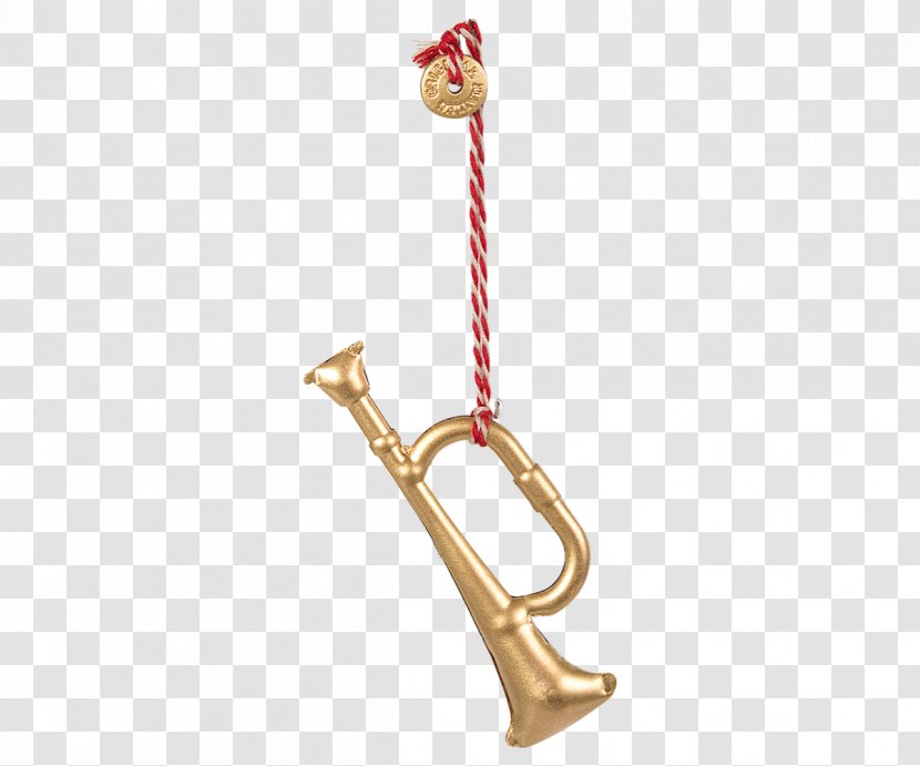 Metal Julepynt Gold Christmas Box - Tree - Trumpet Transparent PNG