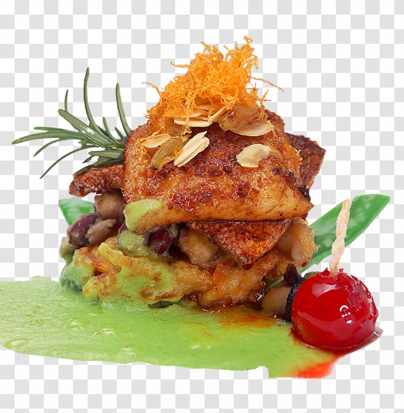 Vegetarian Cuisine Crab Cake European Frying - Tender Fried Sea Bass Transparent PNG