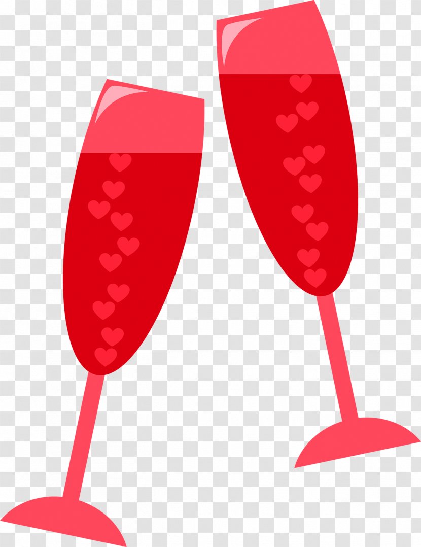 Red Wine Glass Marriage Clip Art - Toast Transparent PNG