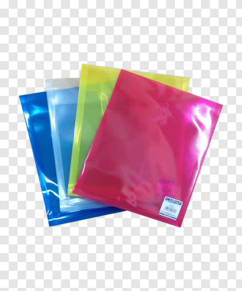 Plastic Magenta Rectangle - Material - Envelope Folder Transparent PNG