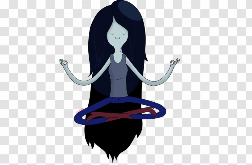 Marceline The Vampire Queen Ice King Finn Human Lego Dimensions - Silhouette - Floating Hair Transparent PNG