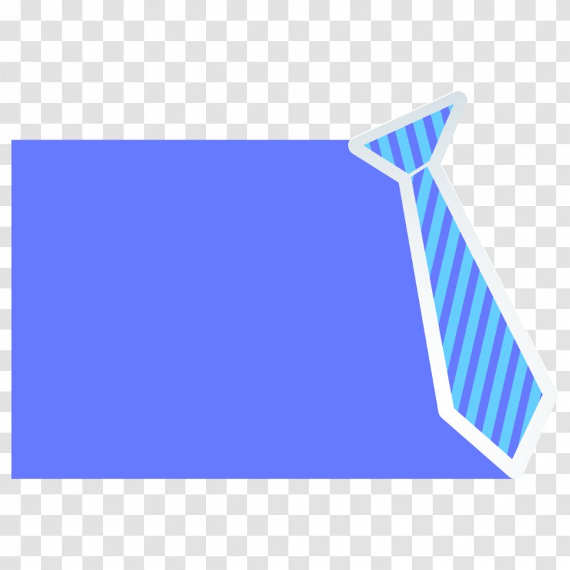 Blue - Triangle - Tie Transparent PNG
