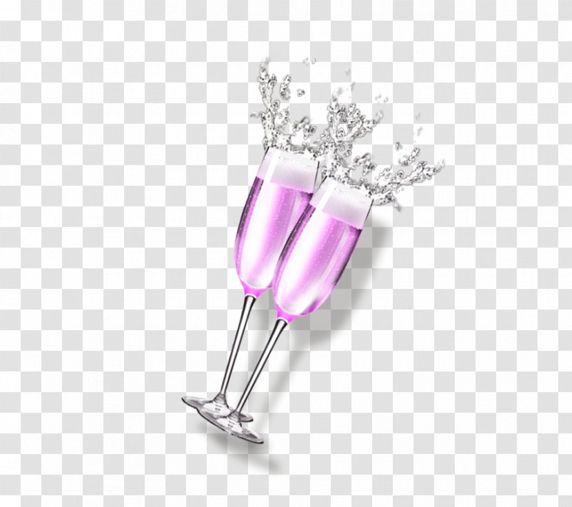 Red Wine Cocktail Cup - Magenta - Wineglass Transparent PNG
