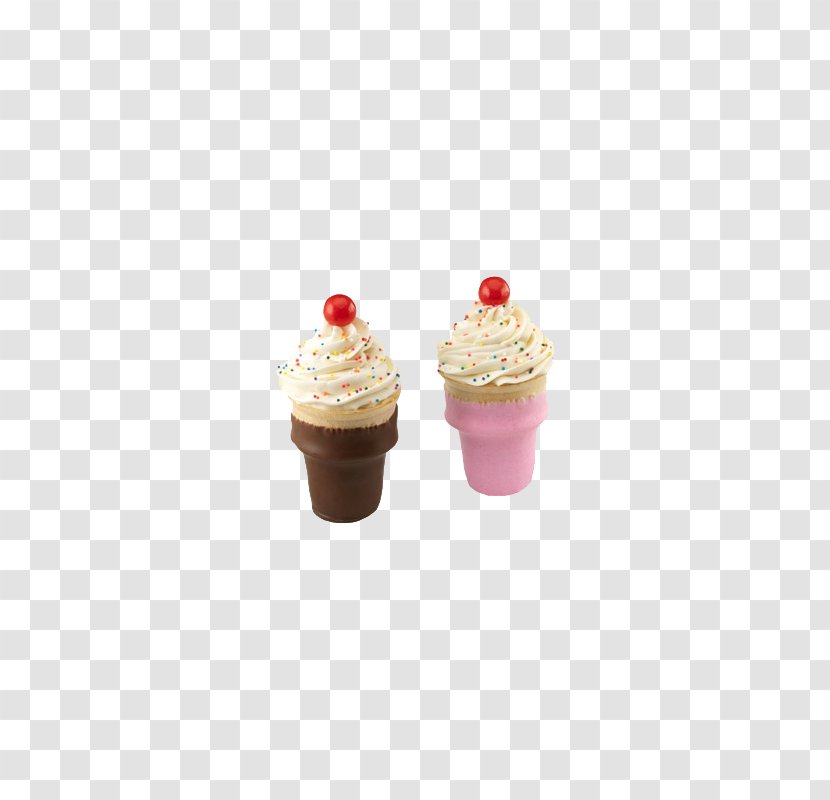 Ice Cream Cone Cupcake Flavor - Dairy Product - Cream,cake,lovely,Cutout,Food,food,Vector,fruit,Dessert Transparent PNG