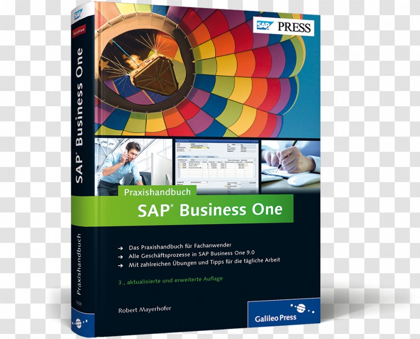 SAP Business One: Das Praxishandbuch Für Einsteiger Und Anwender: Aktuell Zu Release 9.2 One Computer Software SE - Cover Transparent PNG