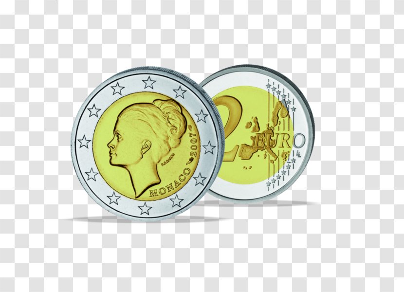 2 Euro Coin Commemorative Coins Commemorativi Emessi Nel 2007 - Mint - Grace Kelly Transparent PNG