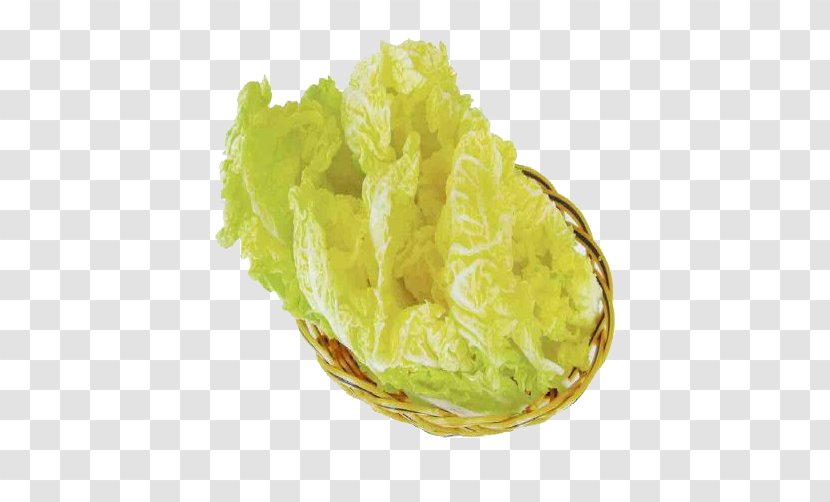 Chinese Cabbage Choy Sum Cuisine - Vegetarian Food - Yellow Heart Transparent PNG