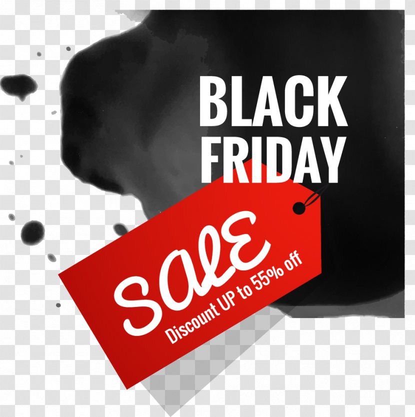 Black Friday Cyber Monday Sales Stock Photography - Online Shopping - Vector Hand-painted Label Transparent PNG