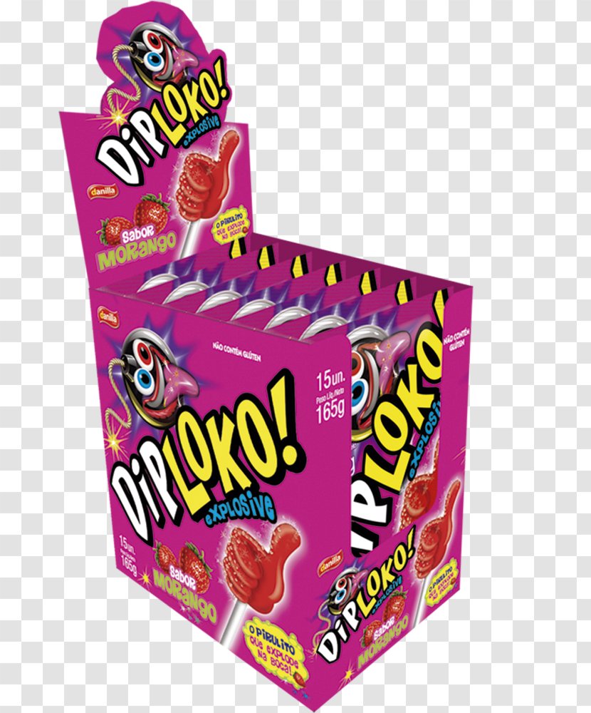 Lollipop Candy Food Pirulito Dip Loko Booom 11 G Chewing Gum Transparent PNG