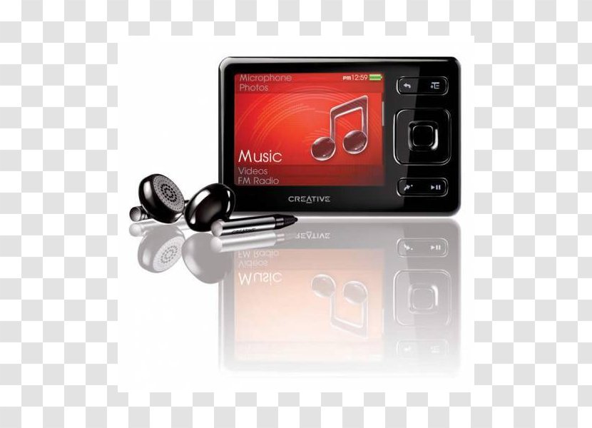 Creative Technology ZEN MX MP3 Player Vision:M - Reproductor Multimedia Digital - Light Plane Transparent PNG