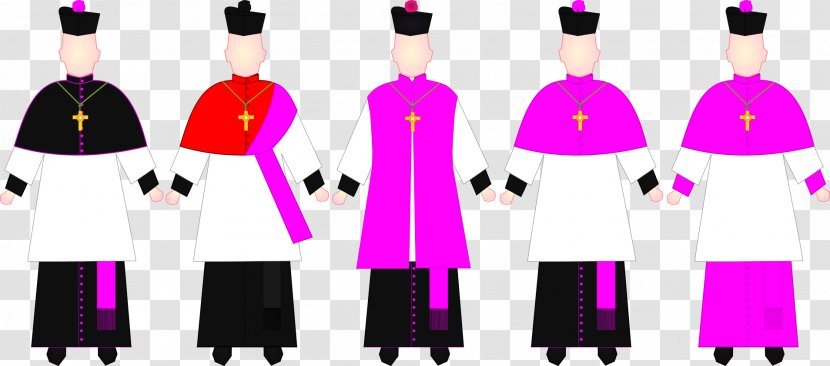 Choir Dress Canon Vestment Rochet Deacon - Church - Graduation Gown Transparent PNG