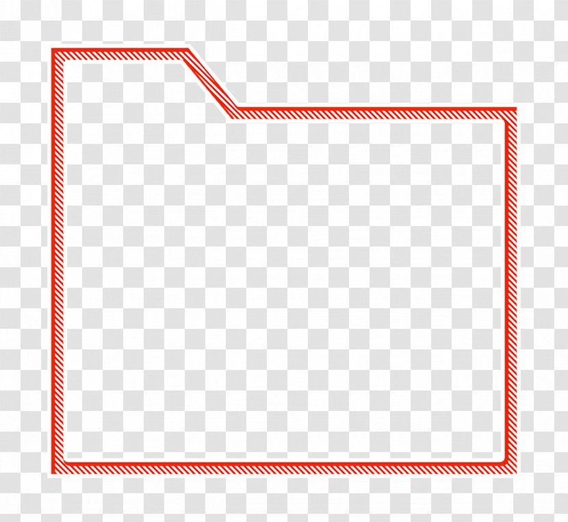 Folder Icon - Office - Paper Product Rectangle Transparent PNG