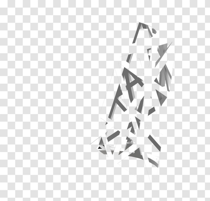 Triangle White - Black And Transparent PNG