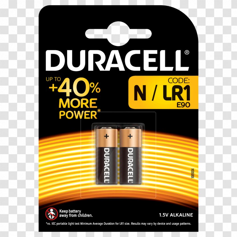 Duracell Alkaline Battery N A23 AA Transparent PNG