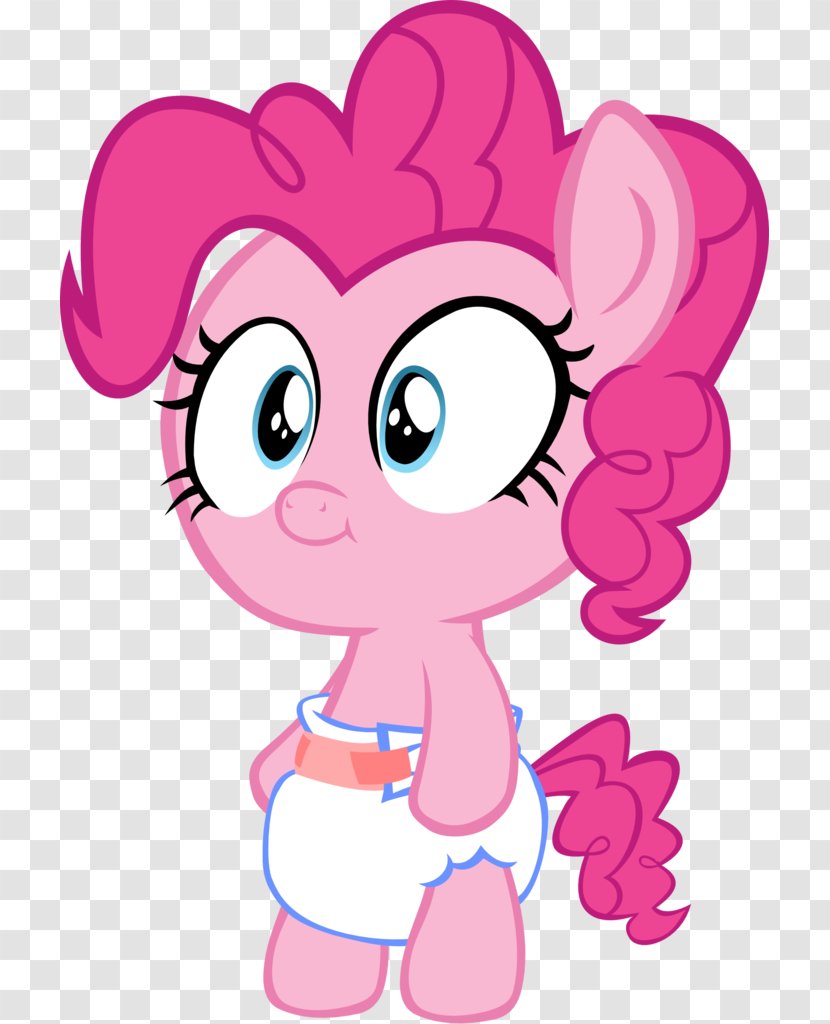Pinkie Pie Pony DeviantArt Diaper Infant - Flower - Cartoon Transparent PNG