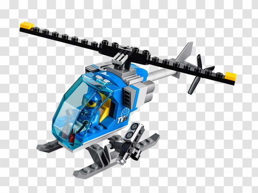 LEGO 60097 City Square Lego Toy Block - Mode Of Transport - Police Helicopter Transparent PNG