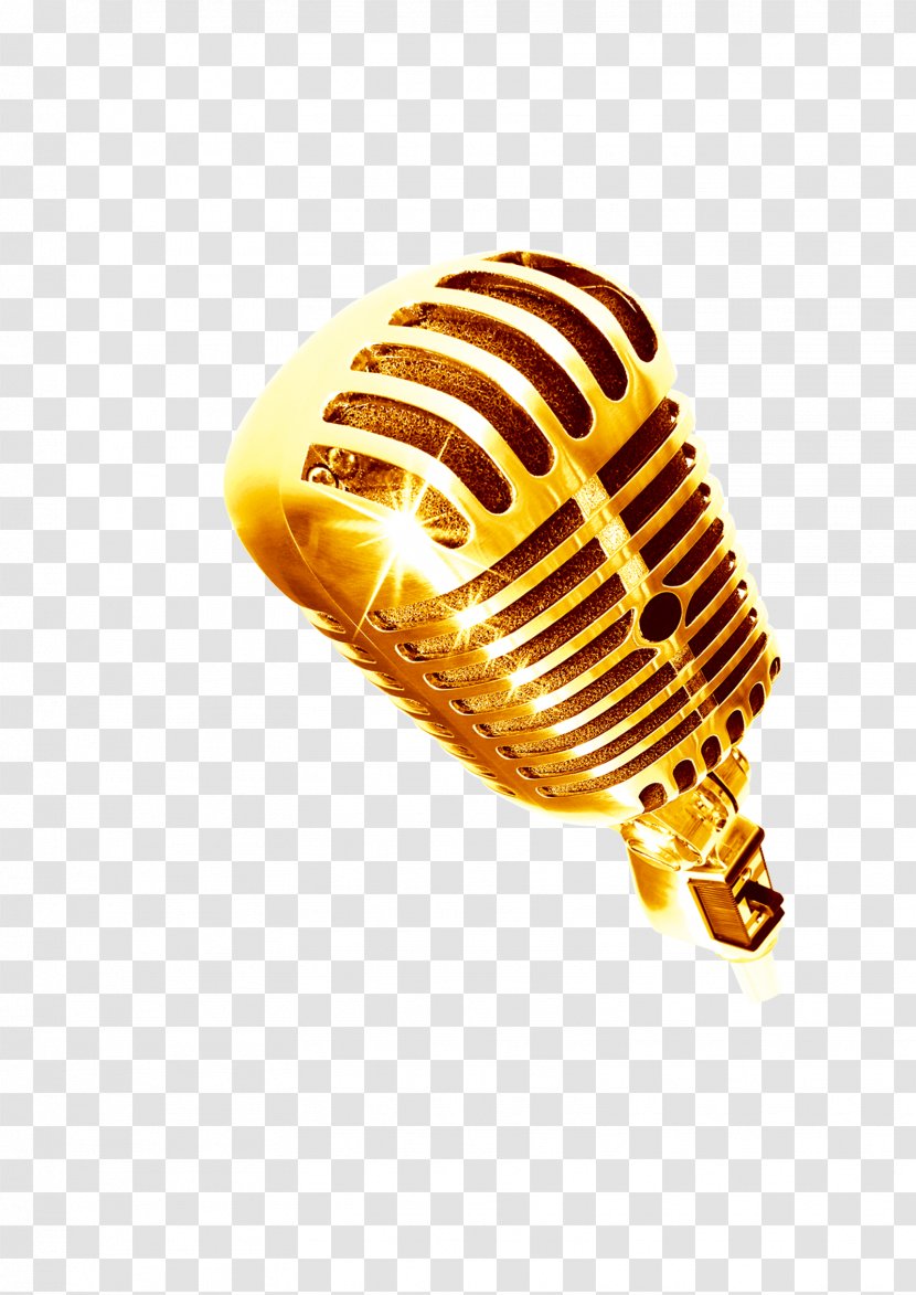 Microphone - Tree - Golden Transparent PNG