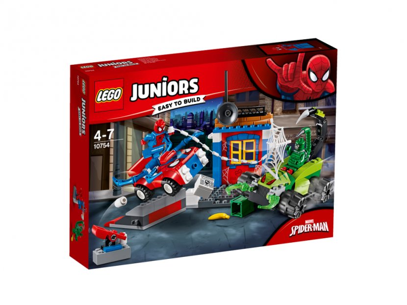 Spider-Man Lego Juniors Minifigure Toy - Smyths - Spider-man Transparent PNG