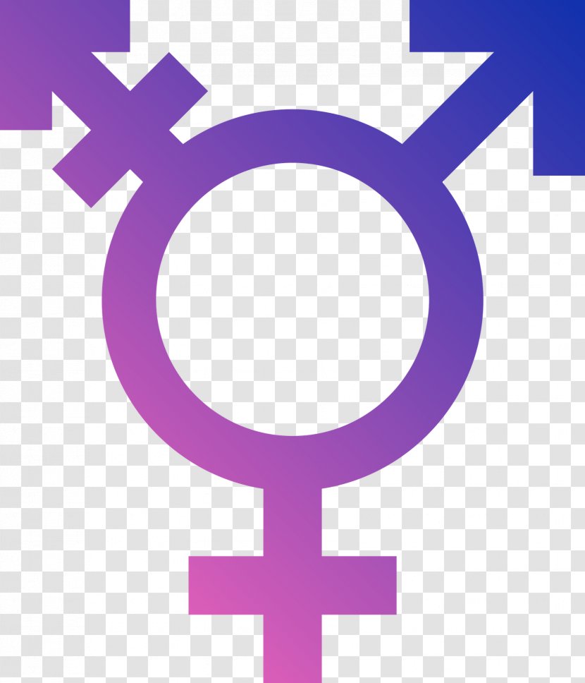 Transgender Gender Symbol LGBT Symbols - Violet - Male And Female Toilets Transparent PNG