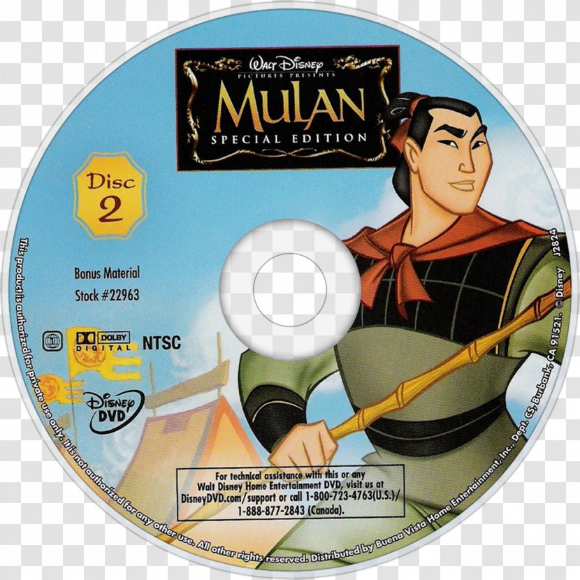 Mulan Compact Disc Book DVD Transparent PNG